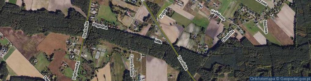 Zdjęcie satelitarne Miła ul.